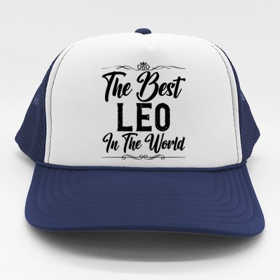 The Best Leo In The World Great Gift Trucker Hat