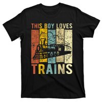 This Boy Loves Trains Gift Train T-Shirt