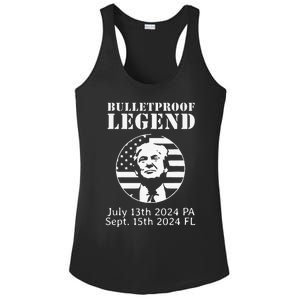 Trump Bulletproof Legend You Missed Again Twice Pa Fl Golf Ladies PosiCharge Competitor Racerback Tank