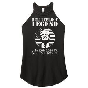 Trump Bulletproof Legend You Missed Again Twice Pa Fl Golf Women's Perfect Tri Rocker Tank