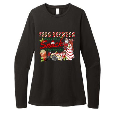 Torn Between Looking Like A Snack And Eating One Santa Xmas Gift Womens CVC Long Sleeve Shirt