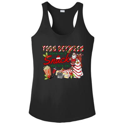 Torn Between Looking Like A Snack And Eating One Santa Xmas Gift Ladies PosiCharge Competitor Racerback Tank