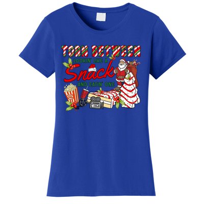 Torn Between Looking Like A Snack And Eating One Santa Xmas Gift Women's T-Shirt