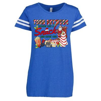 Torn Between Looking Like A Snack And Eating One Santa Xmas Gift Enza Ladies Jersey Football T-Shirt