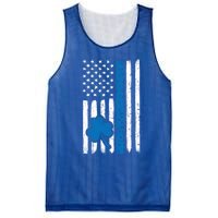 Thin Blue Line St Patrick's Day Gift Police Cop Usa Flag Cool Gift Mesh Reversible Basketball Jersey Tank