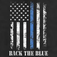 Thin Blue Line Back The Blue American Flag Police Support Adult Drive Performance Visor