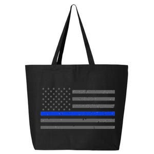 Thin Blue Line Flag Hoodie For Police Officers 25L Jumbo Tote