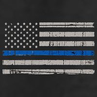 Thin Blue Line Flag  Police Pocket Size Flag 25L Jumbo Tote