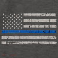 Thin Blue Line Flag  Police Pocket Size Flag Vector Backpack