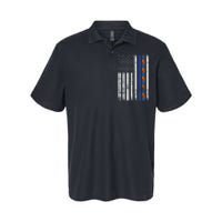 Thin Blue Line Police Support Autism 4th July Mom Dad Flag Softstyle Adult Sport Polo