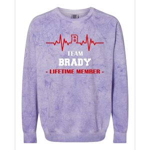 Team Brady Lifetime Member Colorblast Crewneck Sweatshirt