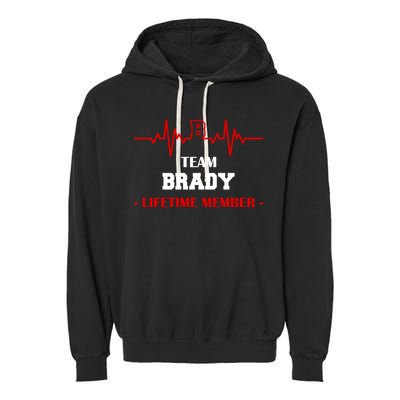 Team Brady Lifetime Member Garment-Dyed Fleece Hoodie