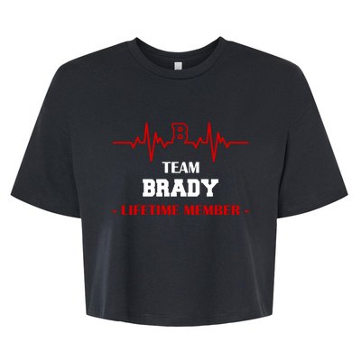 Team Brady Lifetime Member Bella+Canvas Jersey Crop Tee