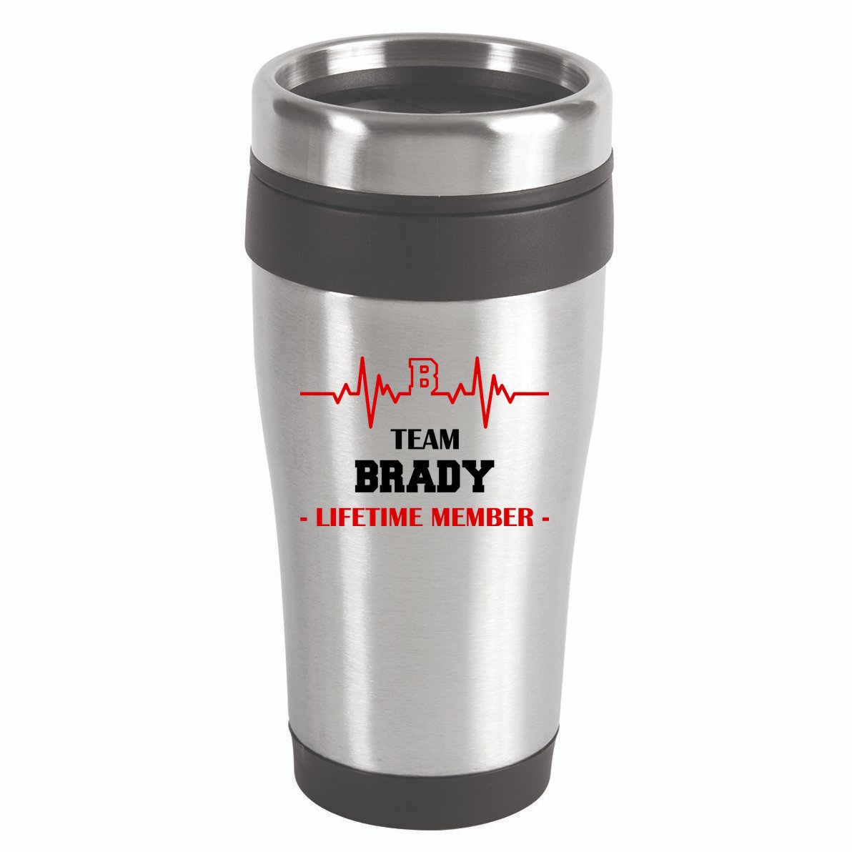 Team Brady Lifetime Member 16oz Travel Tumbler