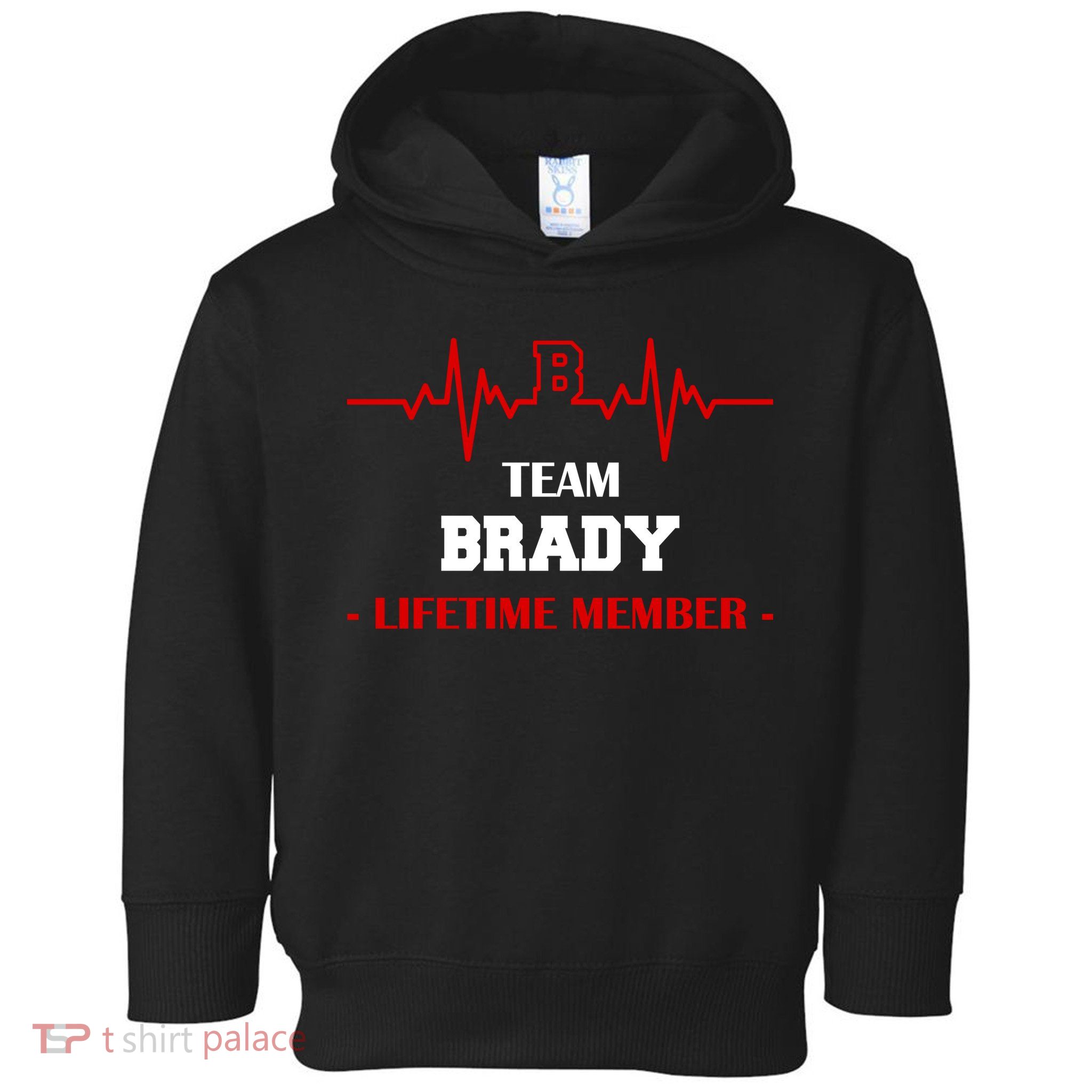 Team Brady Lifetime Member Toddler Hoodie