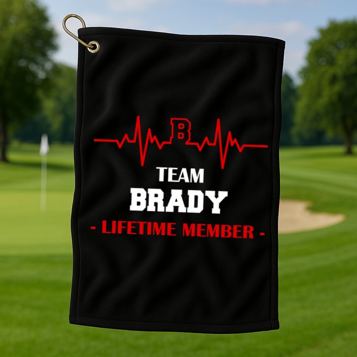 Team Brady Lifetime Member Golf Towel