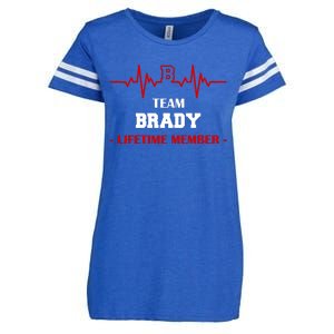 Team Brady Lifetime Member Enza Ladies Jersey Football T-Shirt