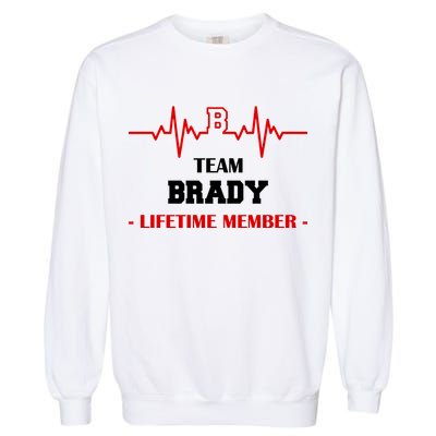 Team Brady Lifetime Member Garment-Dyed Sweatshirt