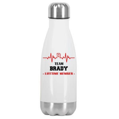 Team Brady Lifetime Member Stainless Steel Insulated Water Bottle