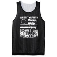 Tyranny Becomes Law Rebellion Becomes Duty Quote Mesh Reversible Basketball Jersey Tank