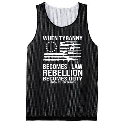 Tyranny Becomes Law Rebellion Becomes Duty Quote Mesh Reversible Basketball Jersey Tank