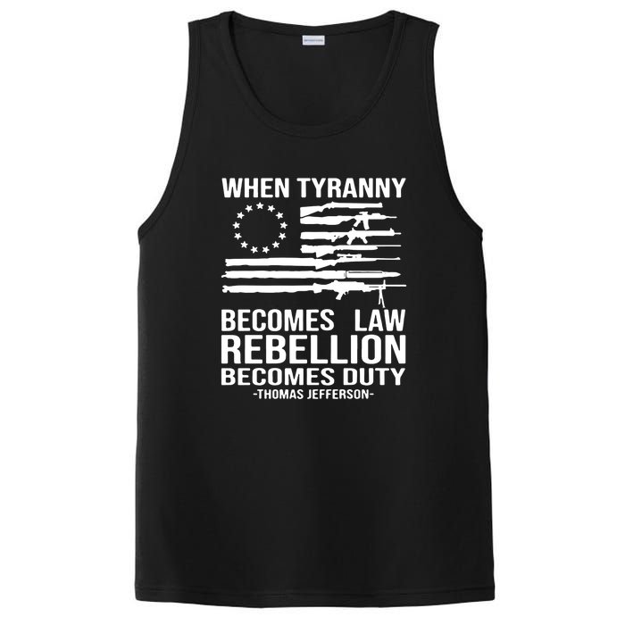 Tyranny Becomes Law Rebellion Becomes Duty Quote PosiCharge Competitor Tank