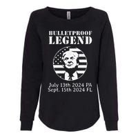 Trump Bulletproof Legend You Missed Again Twice Pa Fl Golf Womens California Wash Sweatshirt