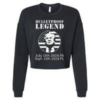 Trump Bulletproof Legend You Missed Again Twice Pa Fl Golf Cropped Pullover Crew