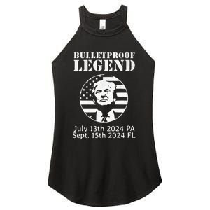 Trump Bulletproof Legend You Missed Again Twice Pa Fl Golf Women's Perfect Tri Rocker Tank