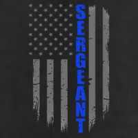 Thin Blue Line Flag For Police Sergeant Cool Comfort Performance Bucket Hat