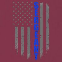 Thin Blue Line Flag For Police Sergeant 16oz Travel Tumbler