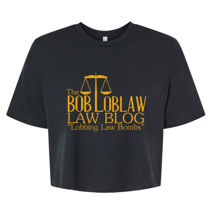 The Bob Loblaw Law Blog Lobbing Law Bombs Bella+Canvas Jersey Crop Tee