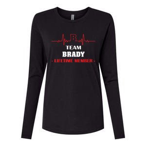 Team BRADY Lifetime Member Blood Completely Family Womens Cotton Relaxed Long Sleeve T-Shirt