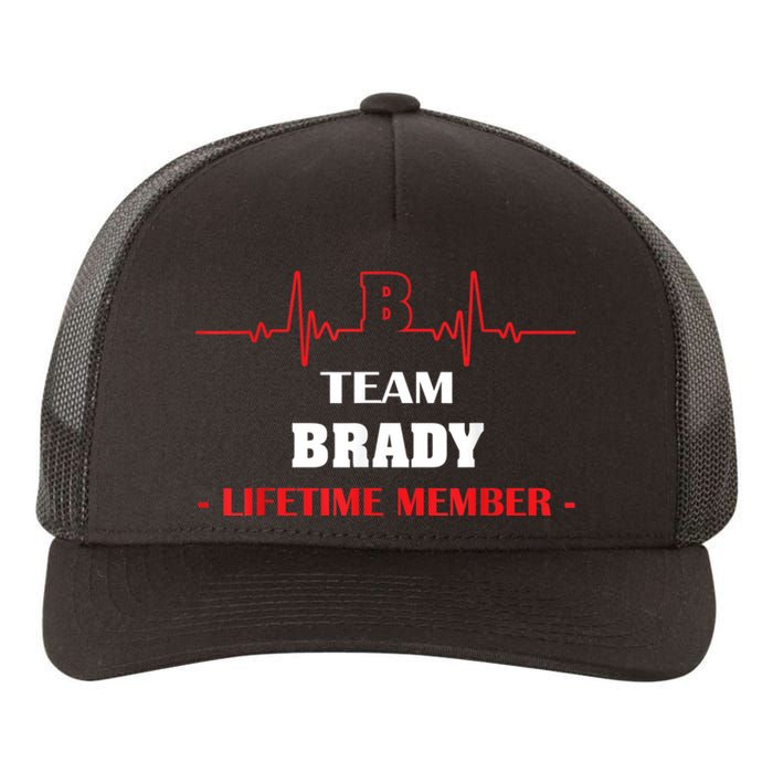 Team BRADY Lifetime Member Blood Completely Family Yupoong Adult 5-Panel Trucker Hat