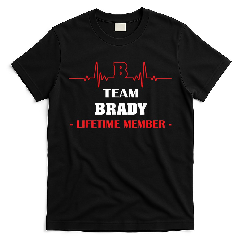Team BRADY Lifetime Member Blood Completely Family T-Shirt