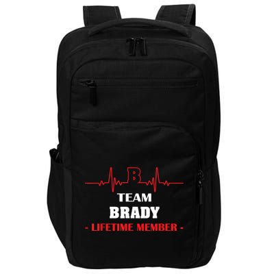 Team BRADY Lifetime Member Blood Completely Family Impact Tech Backpack