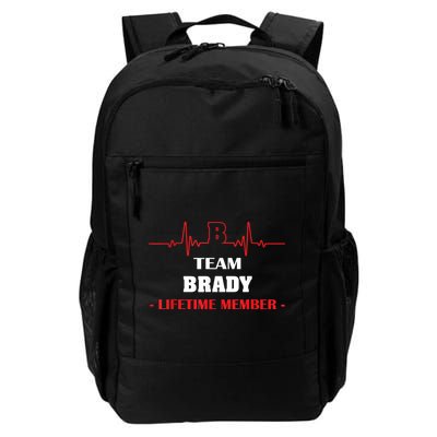 Team BRADY Lifetime Member Blood Completely Family Backpack