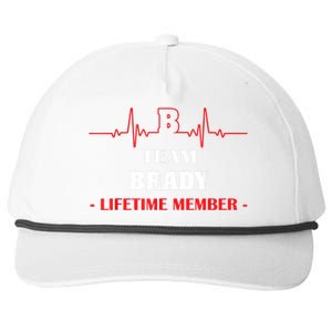 Team BRADY Lifetime Member Blood Completely Family Snapback Five-Panel Rope Hat