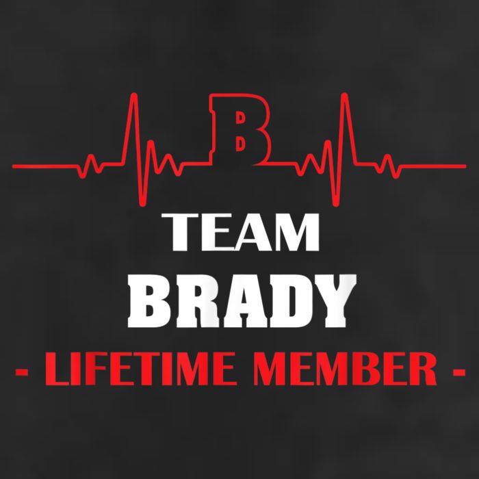 Team BRADY Lifetime Member Blood Completely Family Beanie