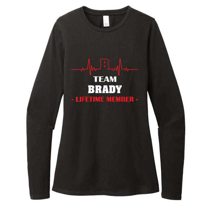 Team BRADY Lifetime Member Blood Completely Family Womens CVC Long Sleeve Shirt