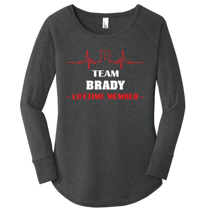 Team BRADY Lifetime Member Blood Completely Family Women's Perfect Tri Tunic Long Sleeve Shirt