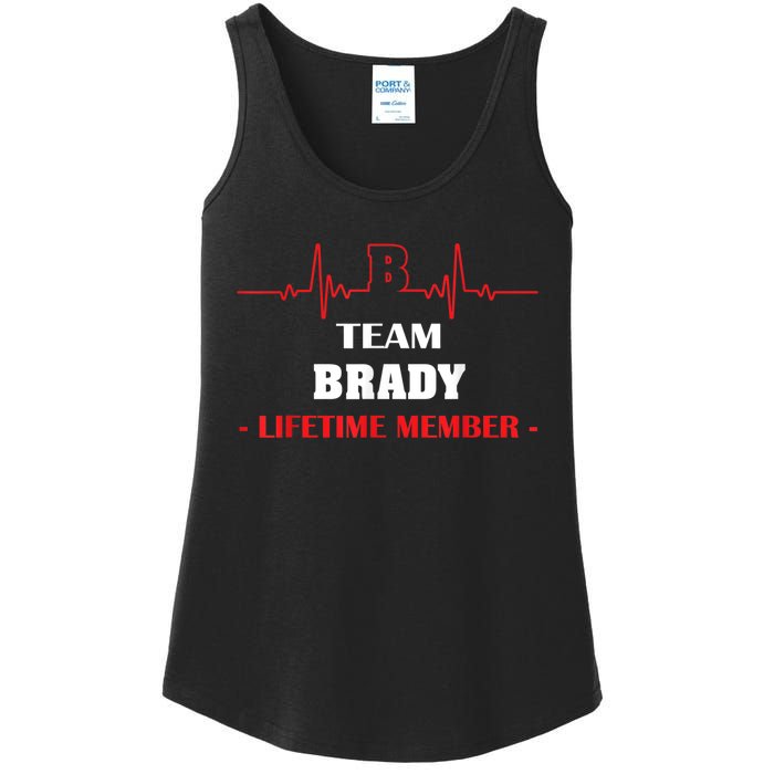 Team BRADY Lifetime Member Blood Completely Family Ladies Essential Tank