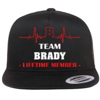 Team BRADY Lifetime Member Blood Completely Family Flat Bill Trucker Hat