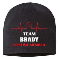 Team BRADY Lifetime Member Blood Completely Family Sustainable Beanie