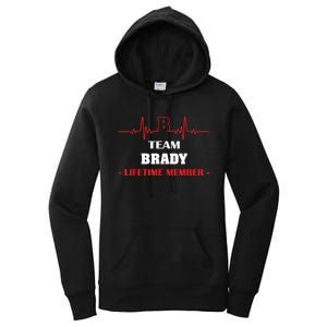 Team BRADY Lifetime Member Blood Completely Family Women's Pullover Hoodie