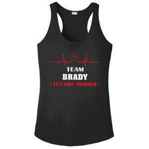 Team BRADY Lifetime Member Blood Completely Family Ladies PosiCharge Competitor Racerback Tank