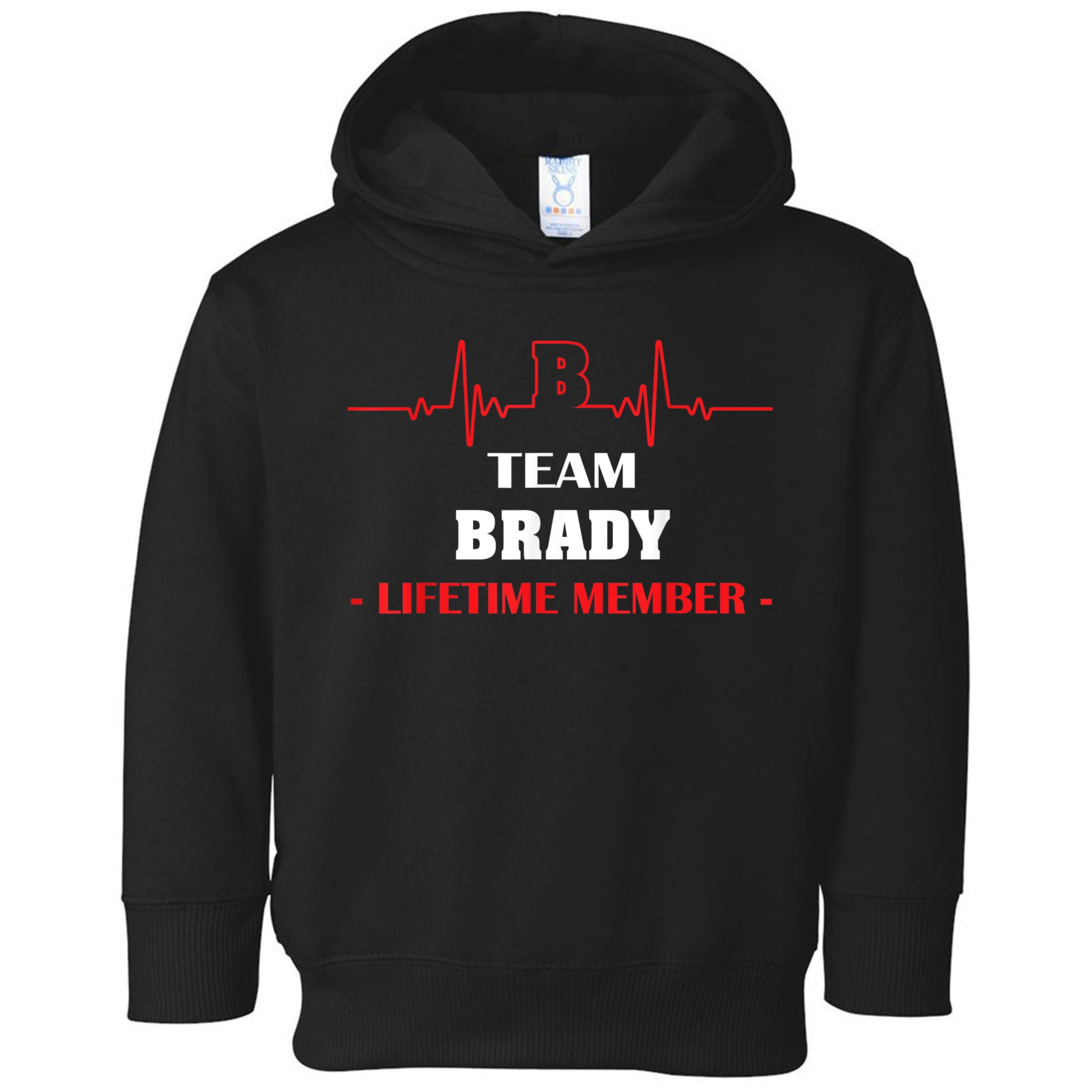 Team BRADY Lifetime Member Blood Completely Family Toddler Hoodie