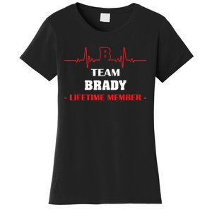 Team BRADY Lifetime Member Blood Completely Family Women's T-Shirt