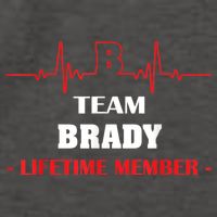 Team BRADY Lifetime Member Blood Completely Family Vector Backpack