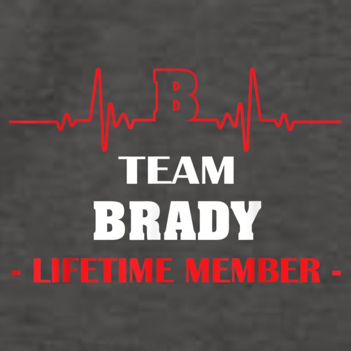 Team BRADY Lifetime Member Blood Completely Family Vector Backpack